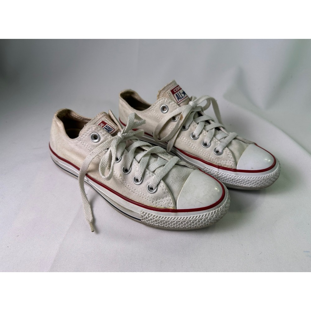 Converse Chuck Taylor All Star Low Top Optical White Sneakers Size Women 7 Men 5